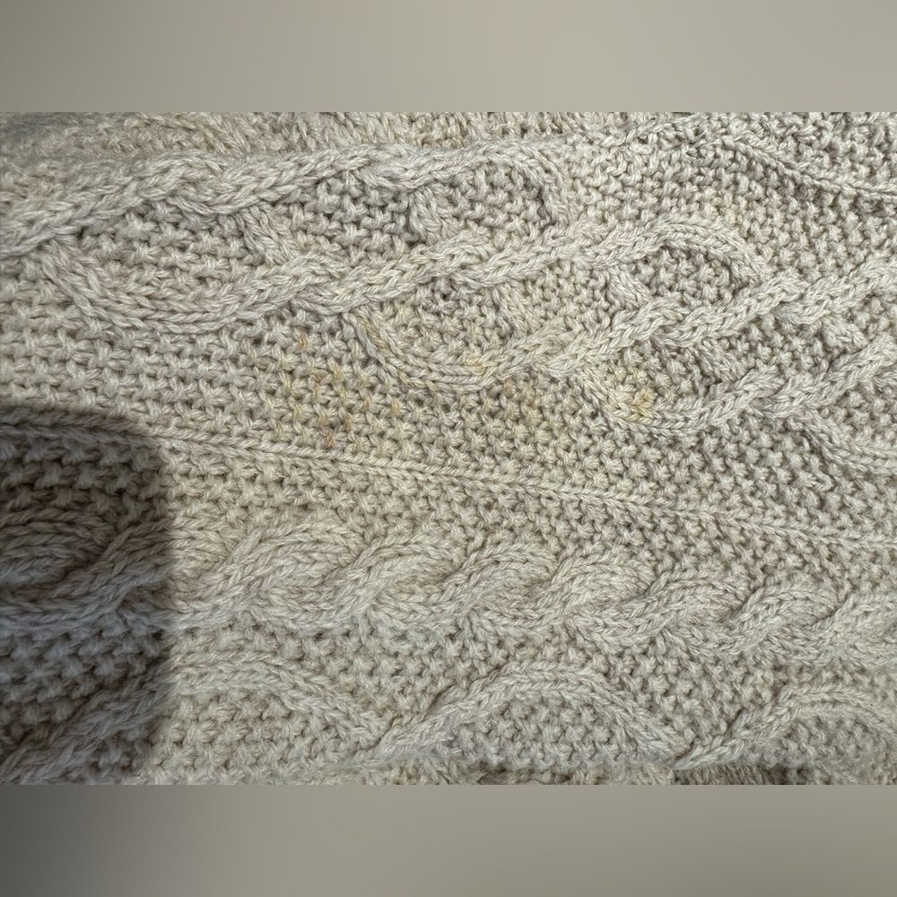Vintage J. Crew Wool Cable Knit Fisherman’s Sweater - Picture 8 of 9